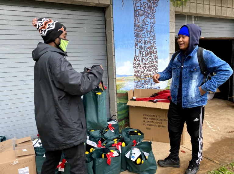Spreading Holiday Cheer With Santa In the Streets
